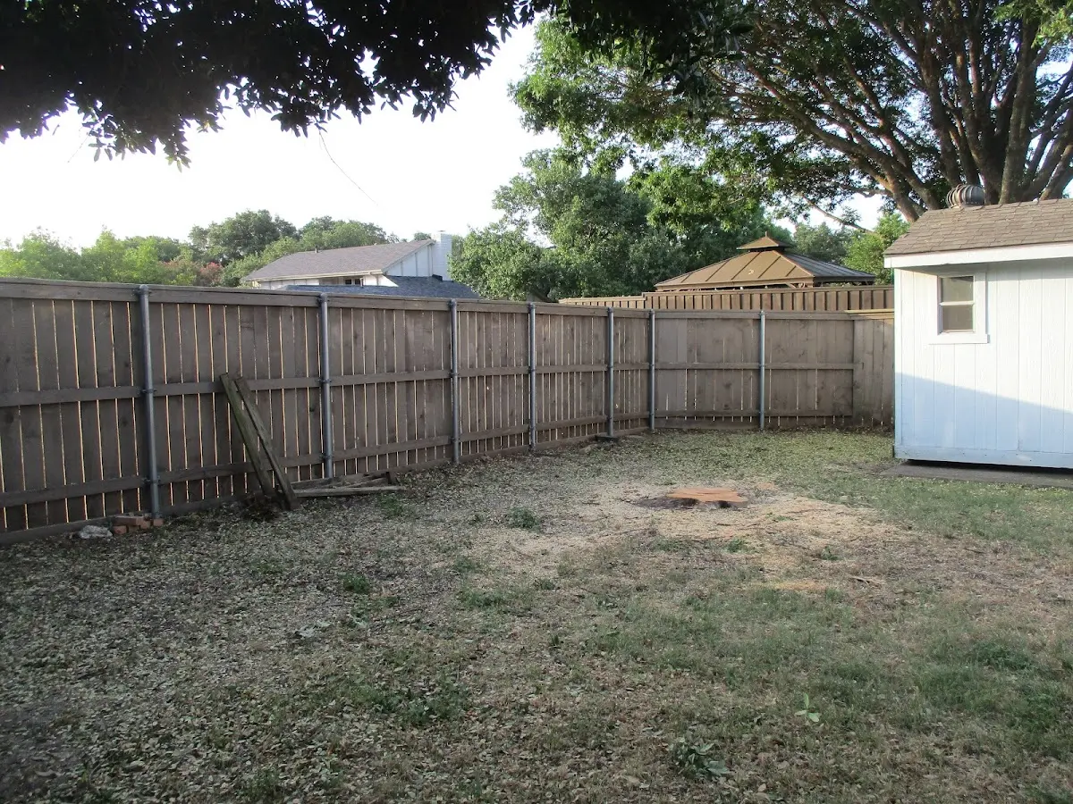 Cleared yard after professional tree removal in Kimberton